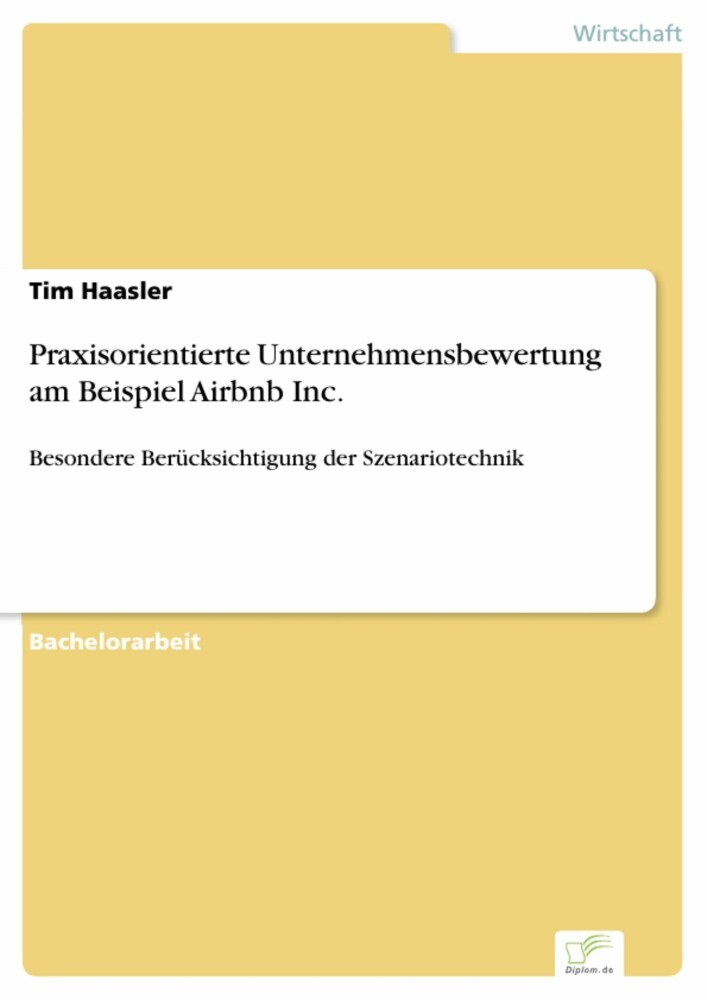 Praxisorientierte Unternehmensbewertung am Beispiel Airbnb Inc. main product photo