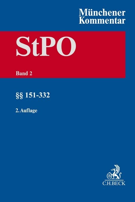 Münchener Kommentar zur Strafprozessordnung Bd. 2: §§ 151-332 StPO main product photo