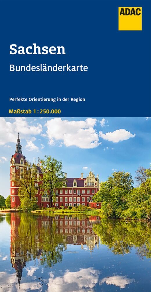 ADAC Bundesländerkarte Deutschland 09 Sachsen 1:250.000 main product photo
