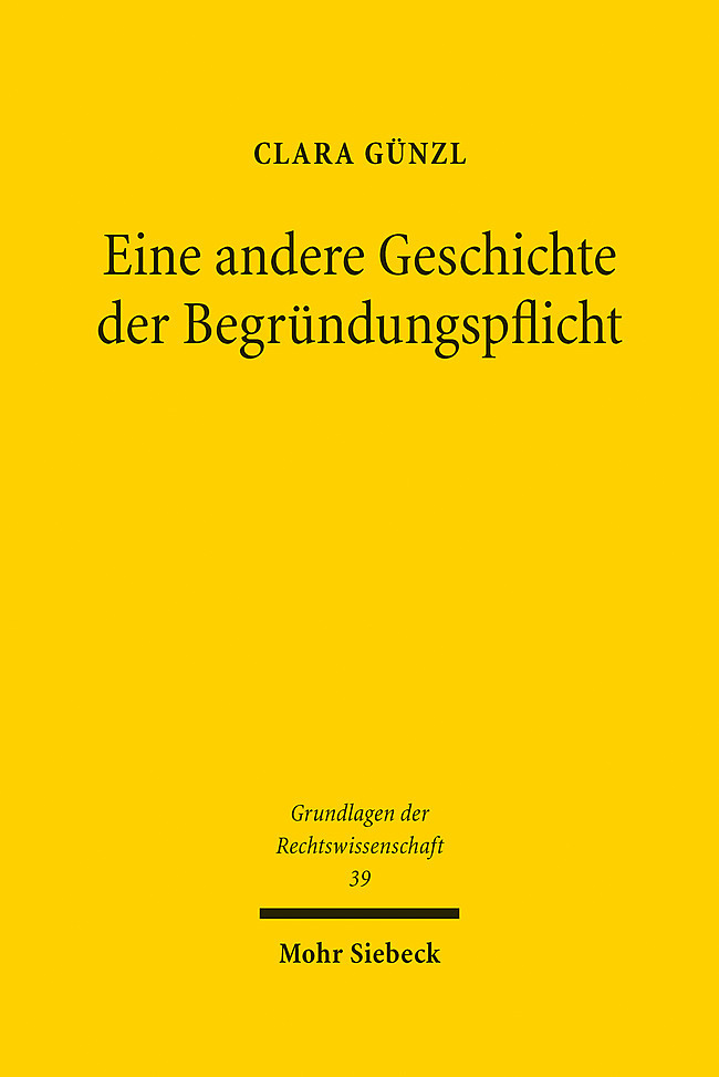 Eine andere Geschichte der Begründungspflicht main product photo