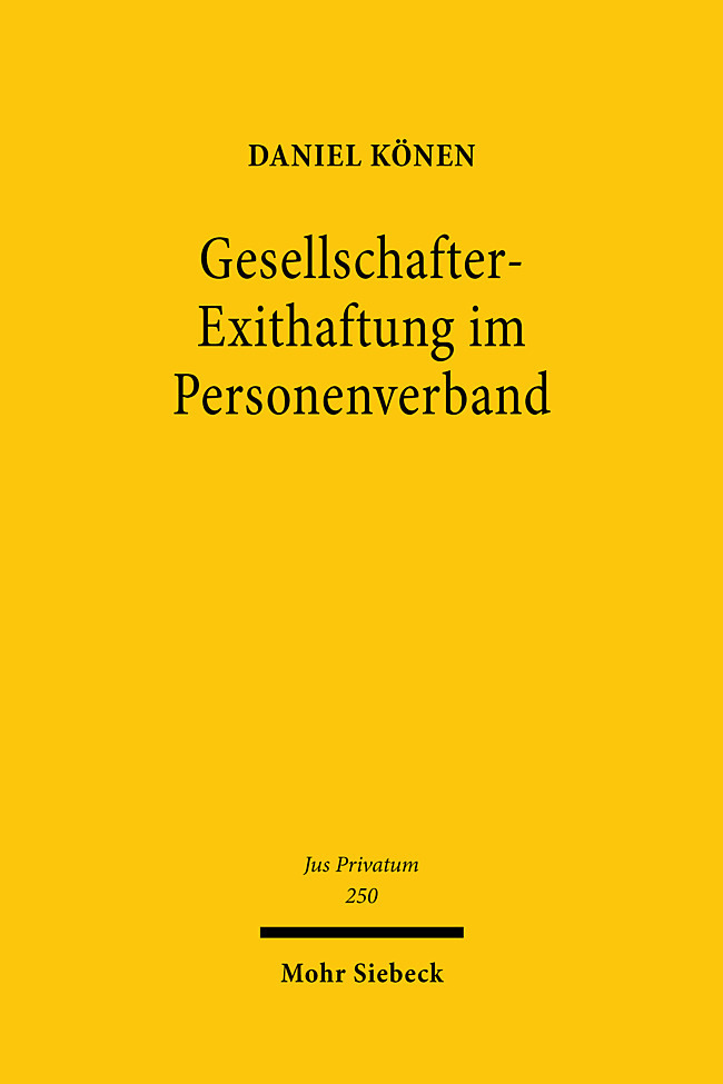 Gesellschafter-Exithaftung im Personenverband main product photo