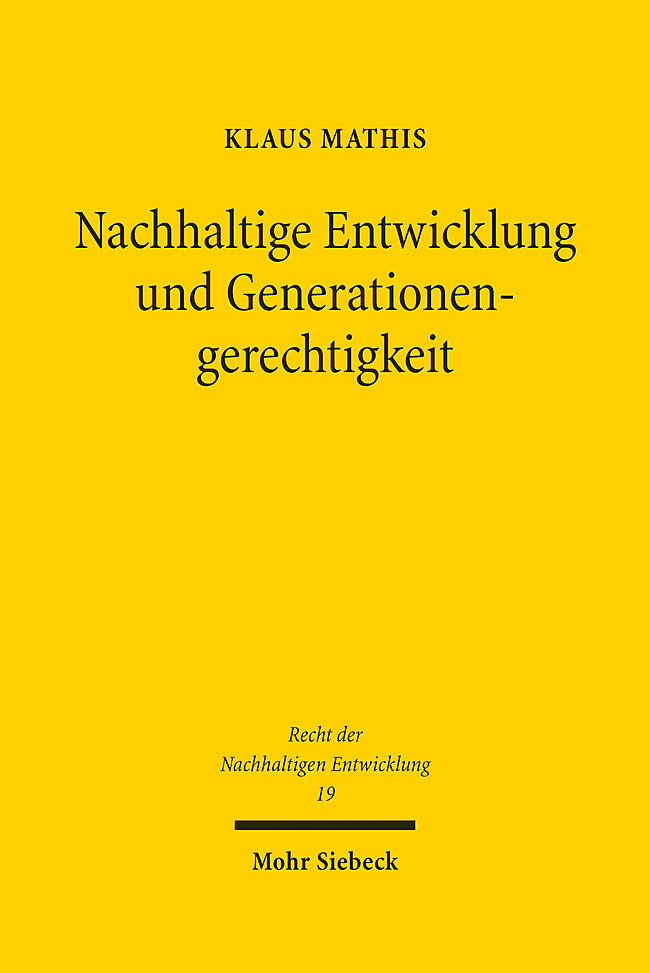 Nachhaltige Entwicklung und Generationengerechtigkeit main product photo