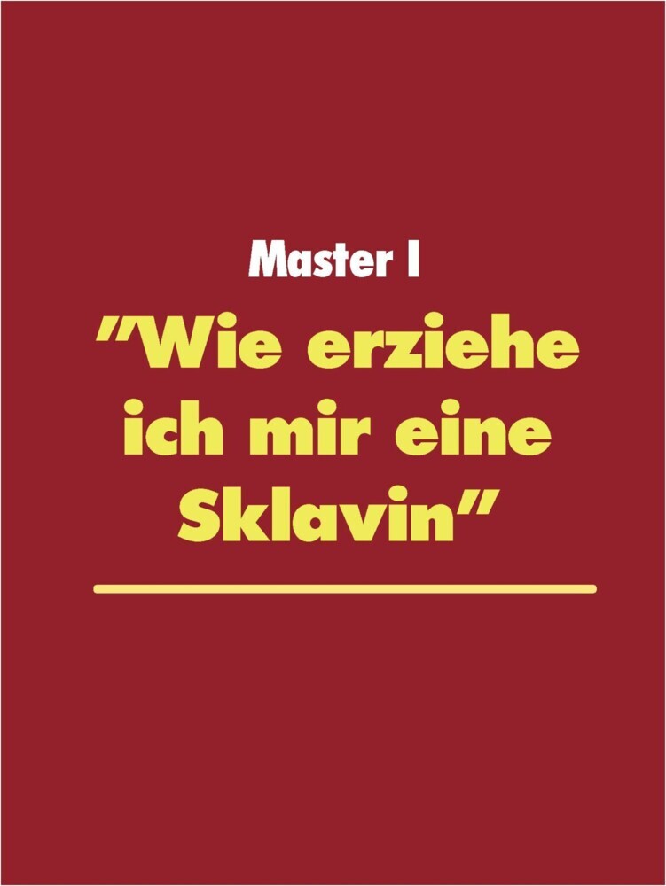 "Wie erziehe ich mir eine Sklavin" main product photo