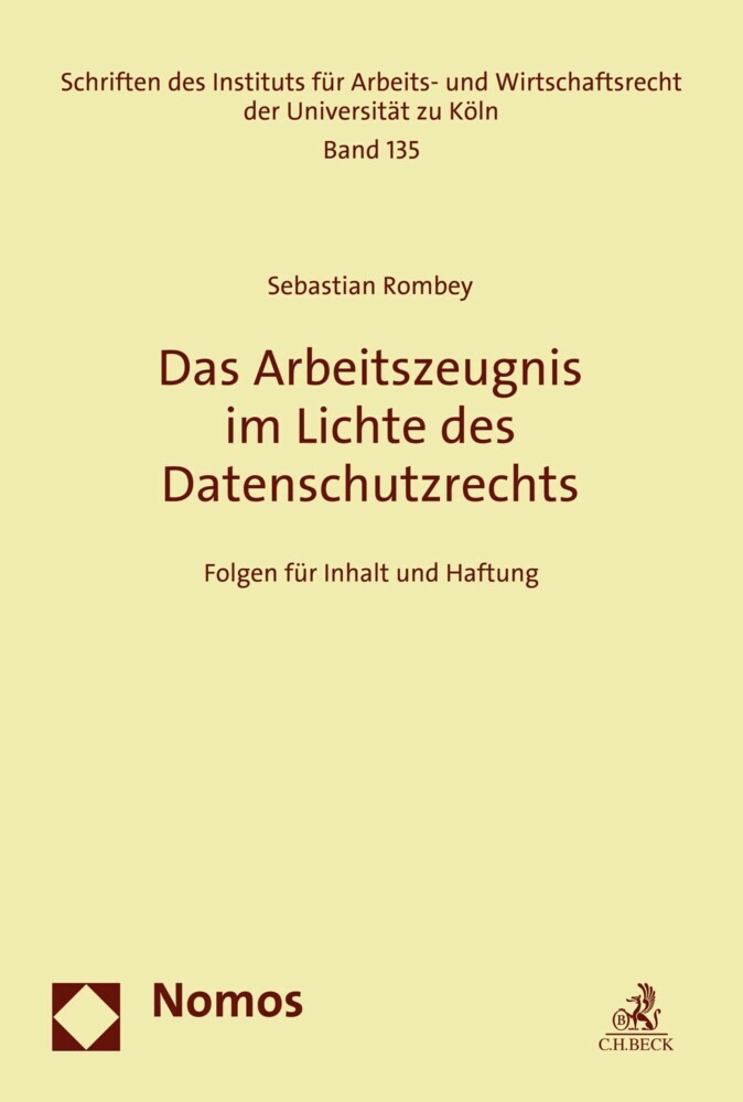 Das Arbeitszeugnis im Lichte des Datenschutzrechts main product photo