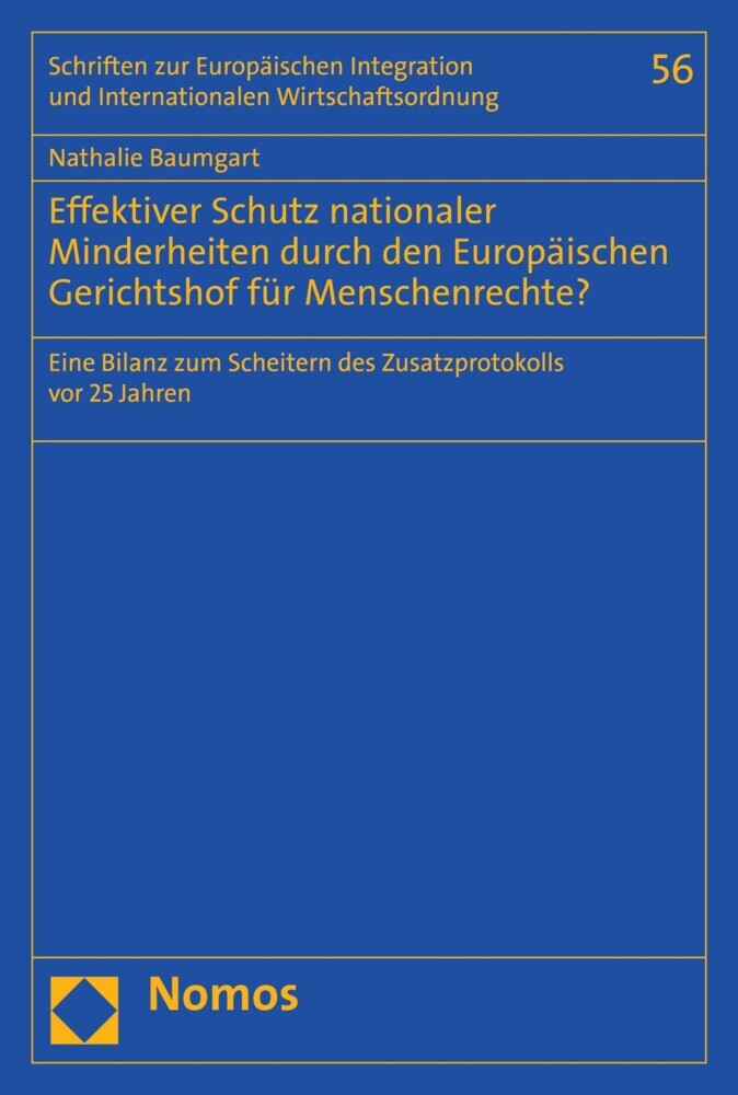 Effektiver Schutz nationaler Minderheiten durch den Europäischen Gerichtshof für Menschenrechte? main product photo