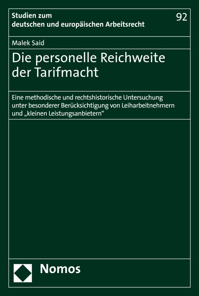 Die personelle Reichweite der Tarifmacht main product photo