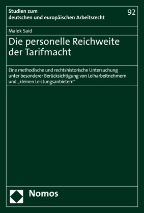Die personelle Reichweite der Tarifmacht