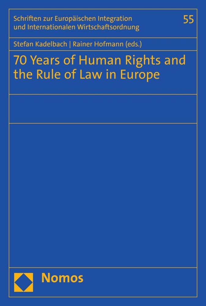 70 Years of Human Rights and the Rule of Law in Europe main product photo