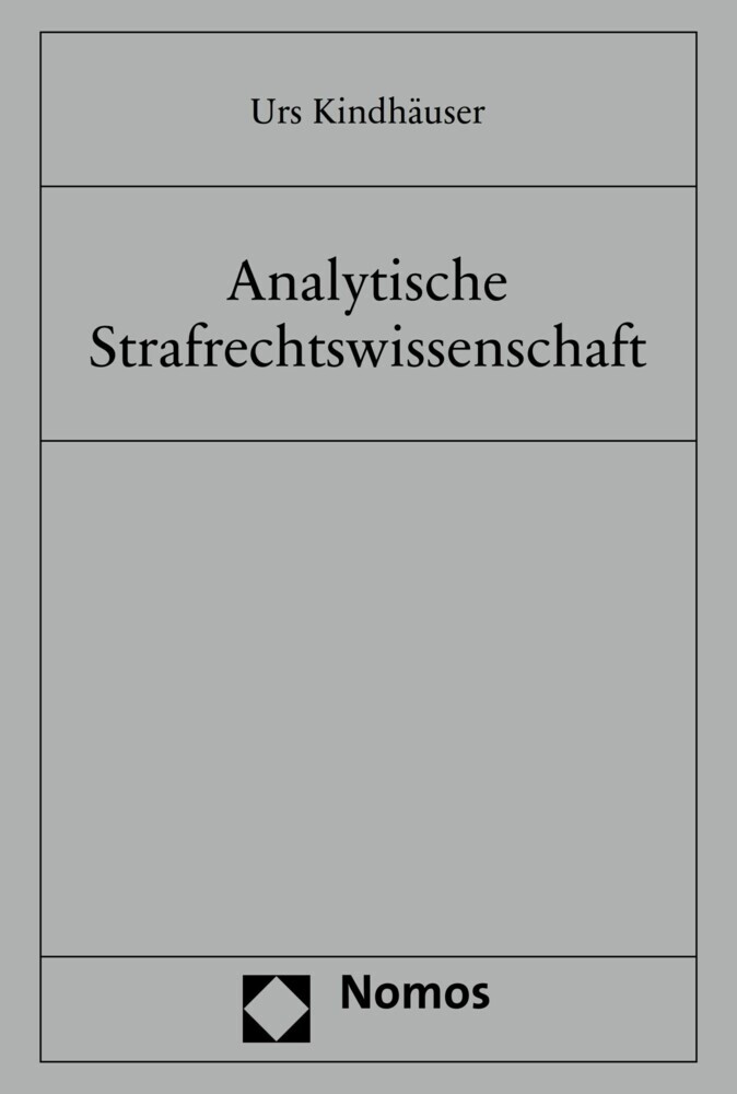 Analytische Strafrechtswissenschaft main product photo