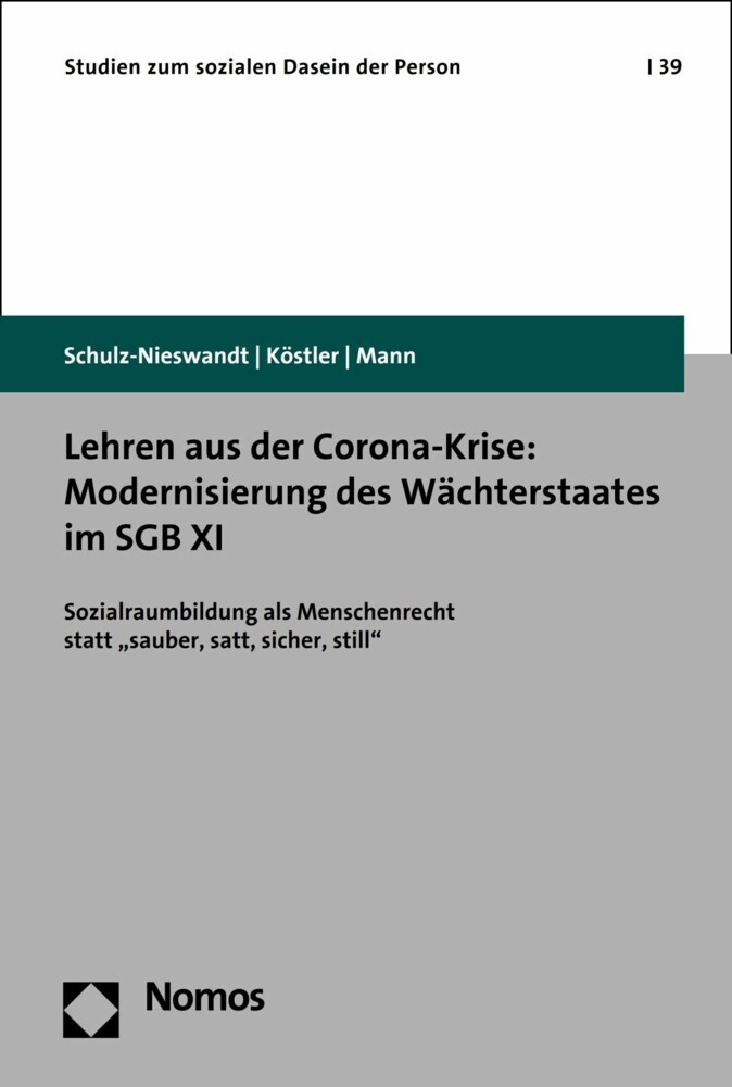 Lehren aus der Corona-Krise: Modernisierung des Wächterstaates im SGB XI main product photo