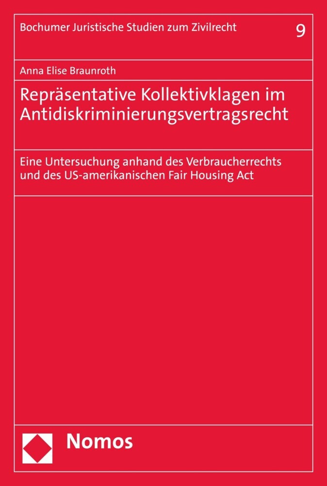 Repräsentative Kollektivklagen im Antidiskriminierungsvertragsrecht main product photo