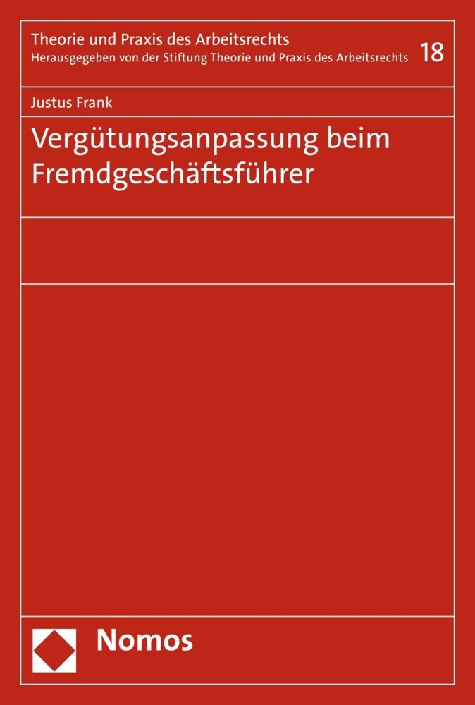 Vergütungsanpassung beim Fremdgeschäftsführer main product photo