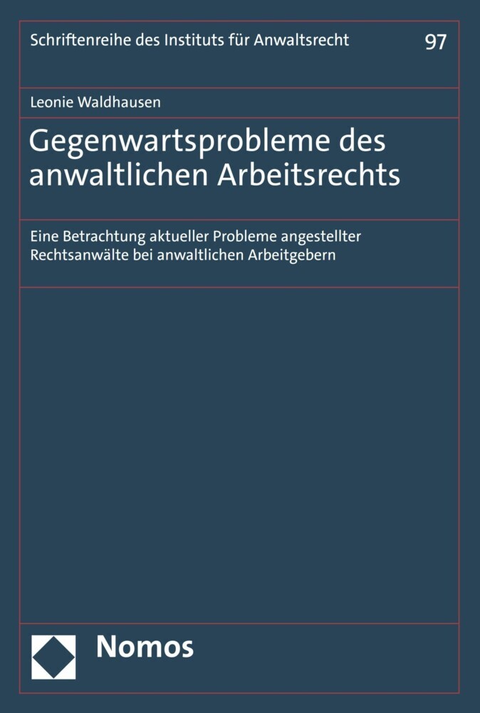 Gegenwartsprobleme des anwaltlichen Arbeitsrechts main product photo