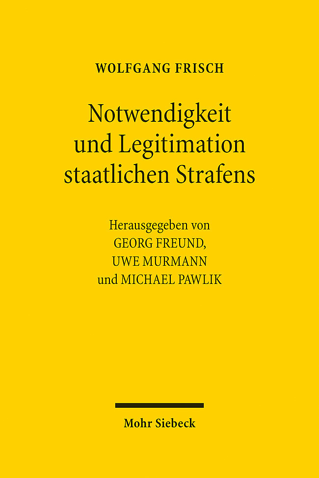 Notwendigkeit und Legitimation staatlichen Strafens main product photo