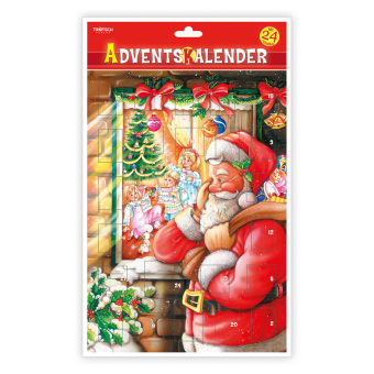 Trötsch Adventskalender Weihnachtsmann am Fenster Adventskalender mit Türchen