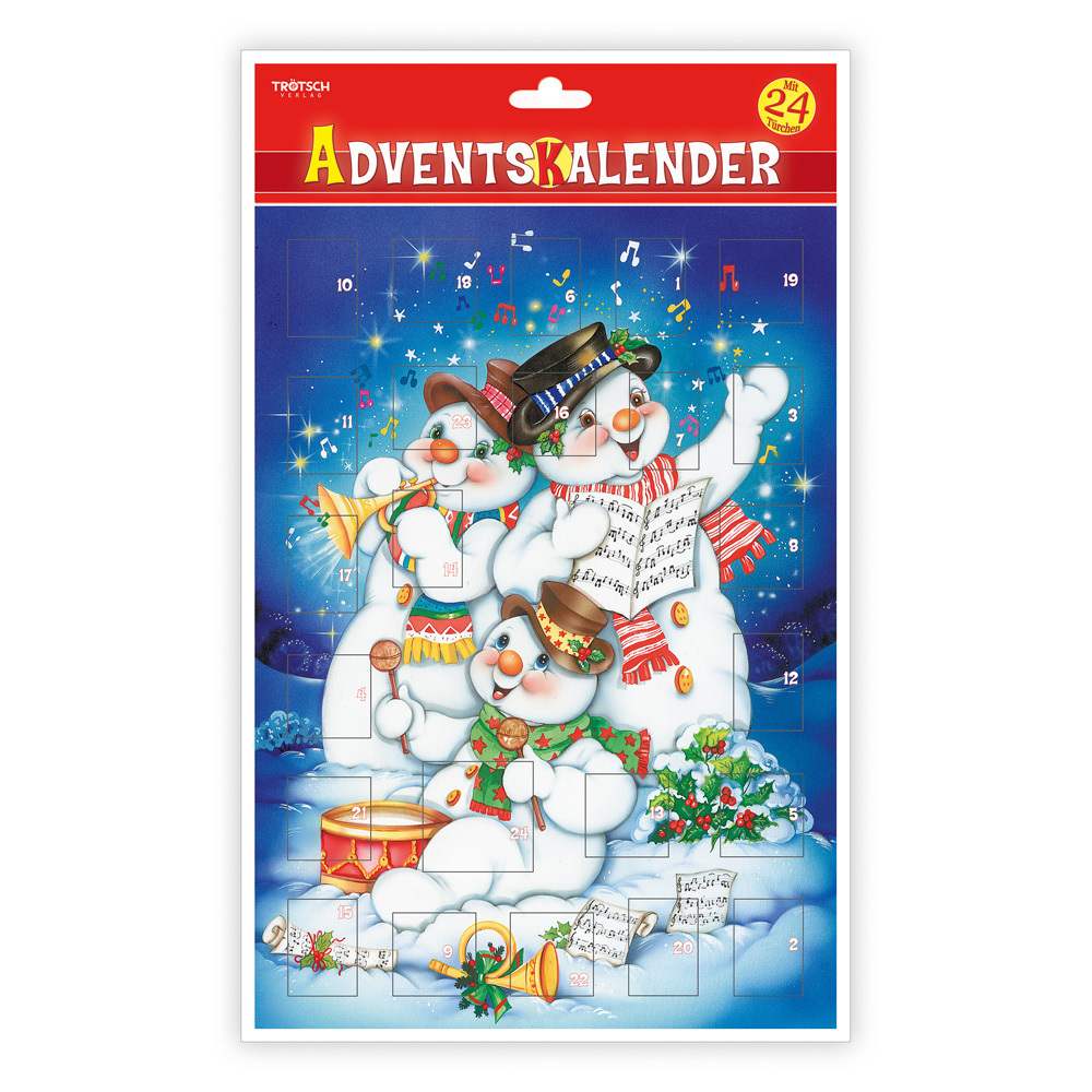 Trötsch Adventskalender Schneemann-Kapelle Adventskalender mit Türchen main product photo