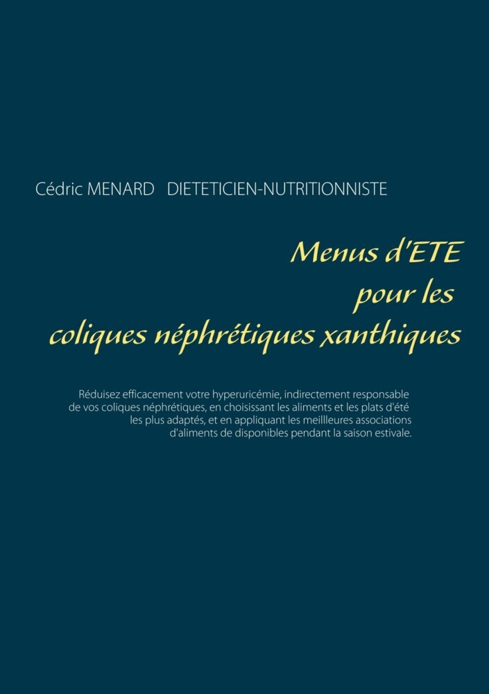 Menus d'été pour les coliques néphrétiques xanthiques main product photo