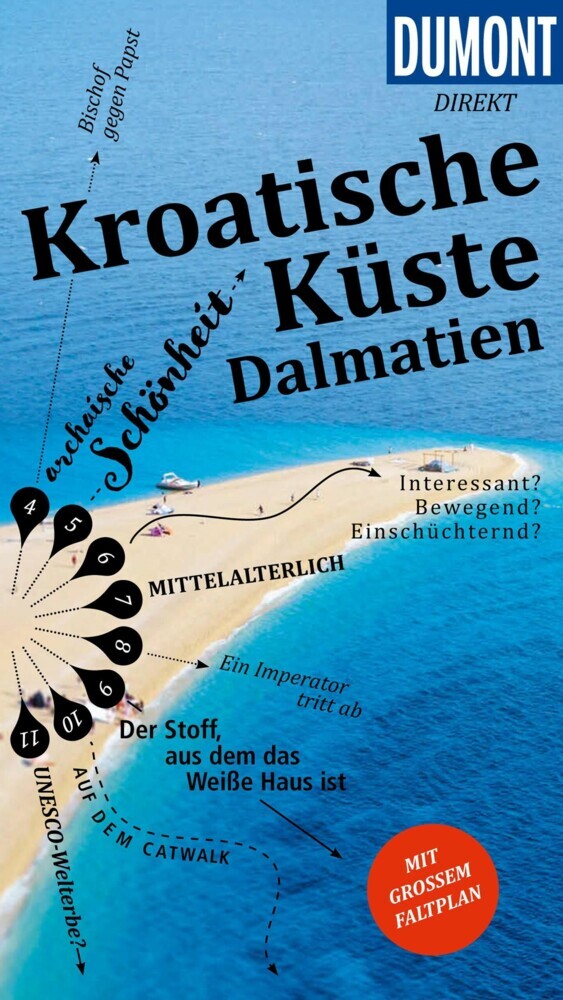DUMONT direkt Reiseführer E-Book Kroatische Küste, Dalmatien main product photo