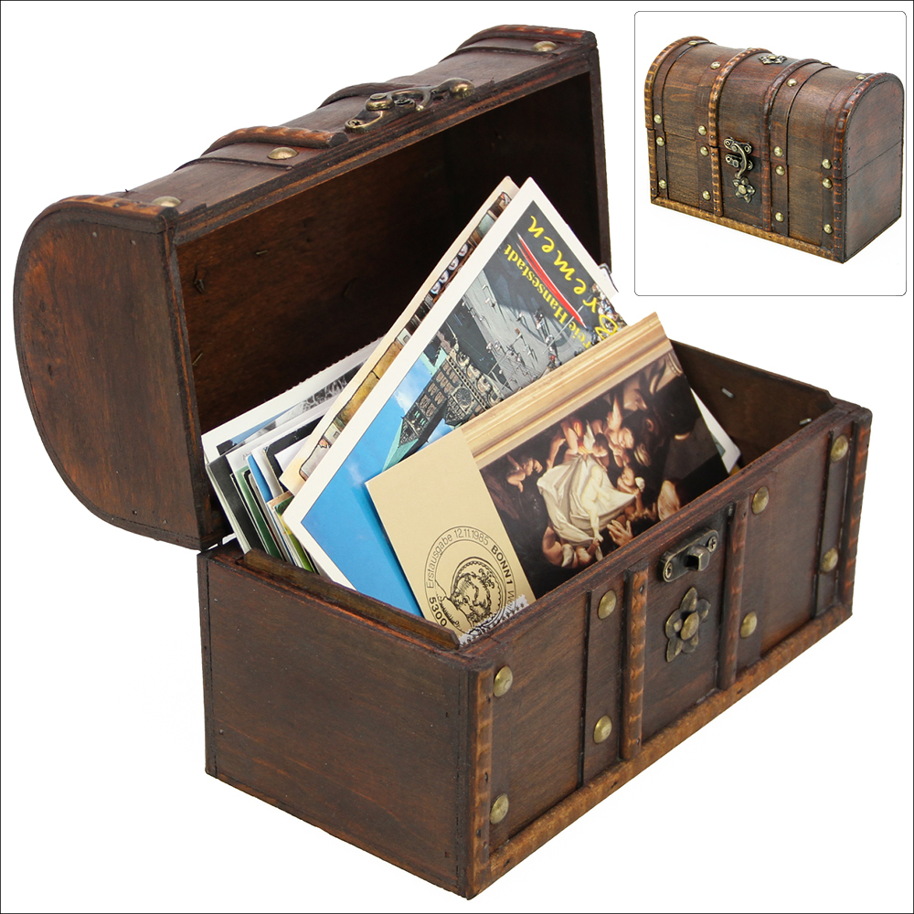Schatzkiste Holz, Admiral, klein main product photo