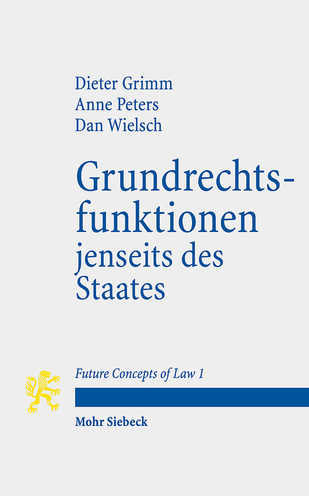 Grundrechtsfunktionen jenseits des Staates main product photo