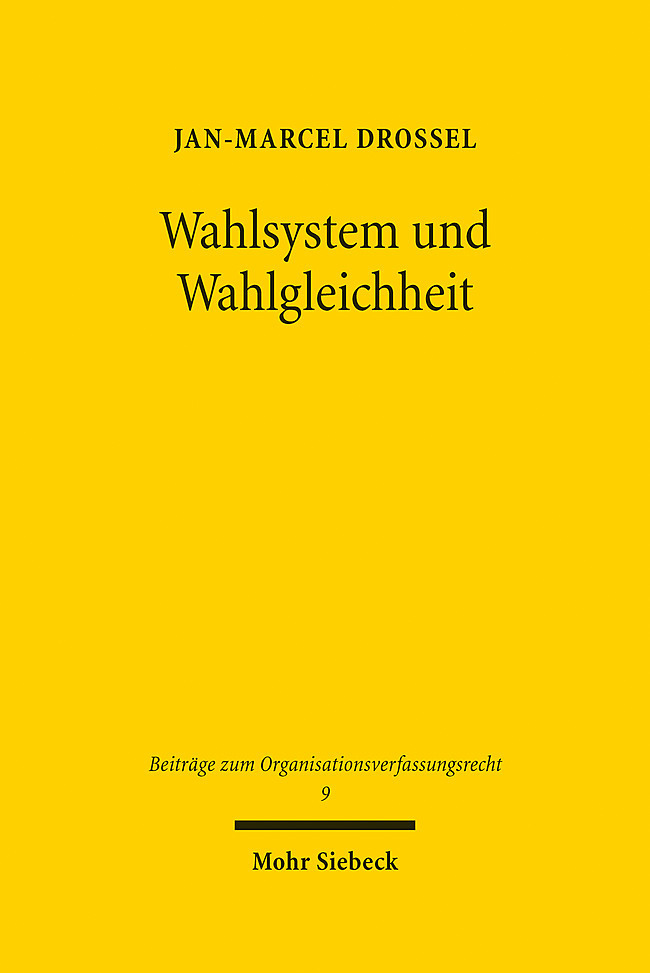 Wahlsystem und Wahlgleichheit main product photo
