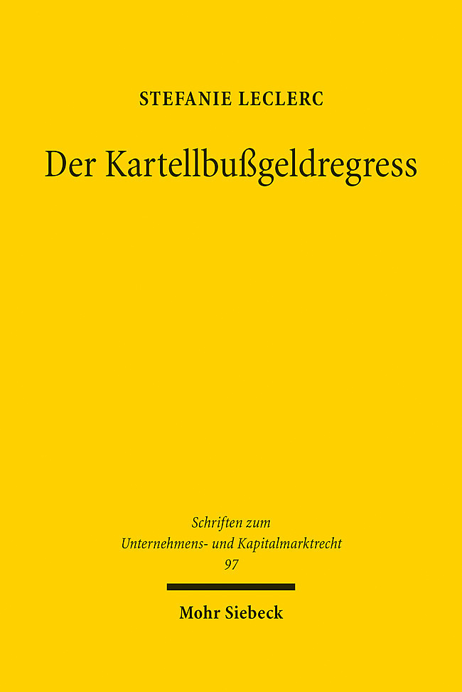 Der Kartellbußgeldregress main product photo