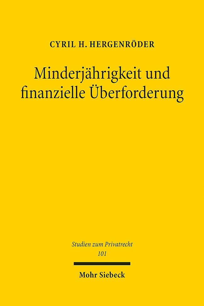 Minderjährigkeit und finanzielle Überforderung main product photo