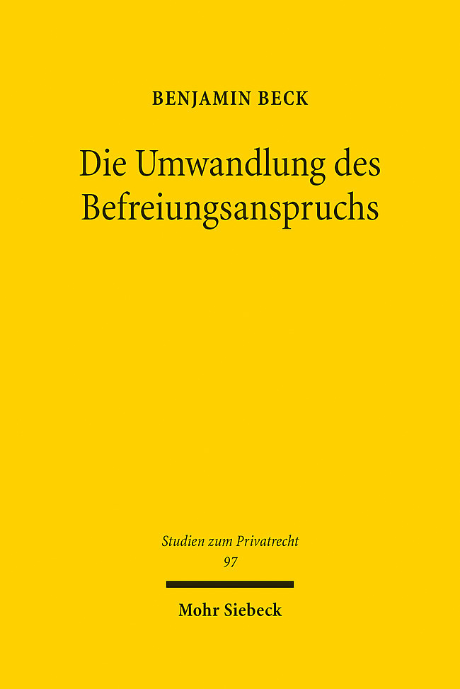 Die Umwandlung des Befreiungsanspruchs main product photo