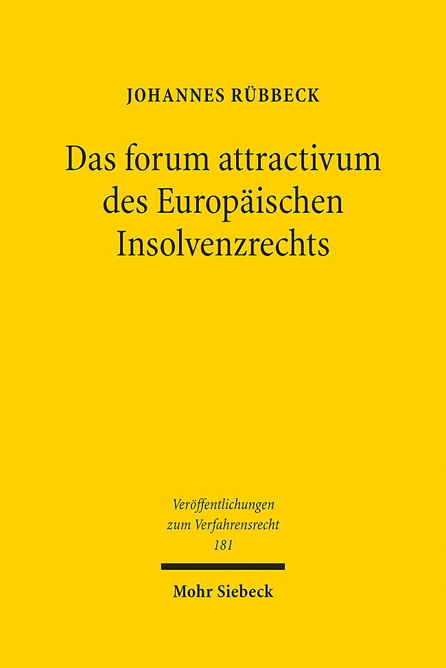 Das forum attractivum des Europäischen Insolvenzrechts main product photo