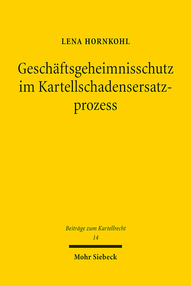 Geschäftsgeheimnisschutz im Kartellschadensersatzprozess main product photo
