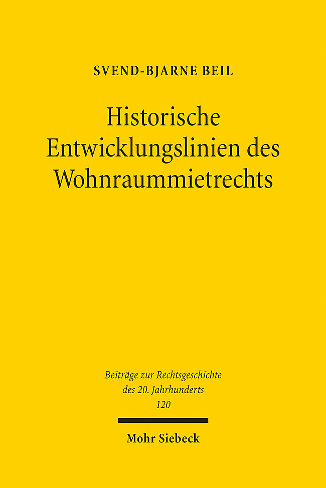 Historische Entwicklungslinien des Wohnraummietrechts main product photo