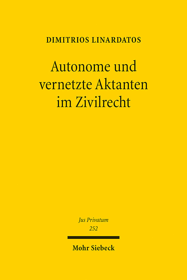 Autonome und vernetzte Aktanten im Zivilrecht main product photo