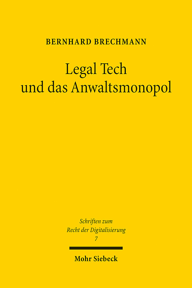 Legal Tech und das Anwaltsmonopol main product photo