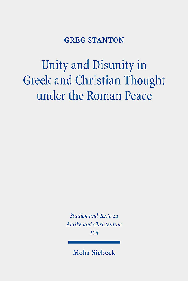 Unity and Disunity in Greek and Christian Thought under the Roman Peace main product photo