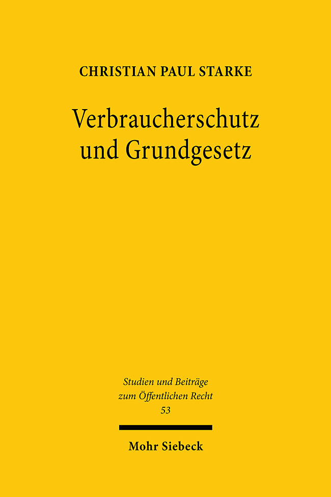 Verbraucherschutz und Grundgesetz main product photo