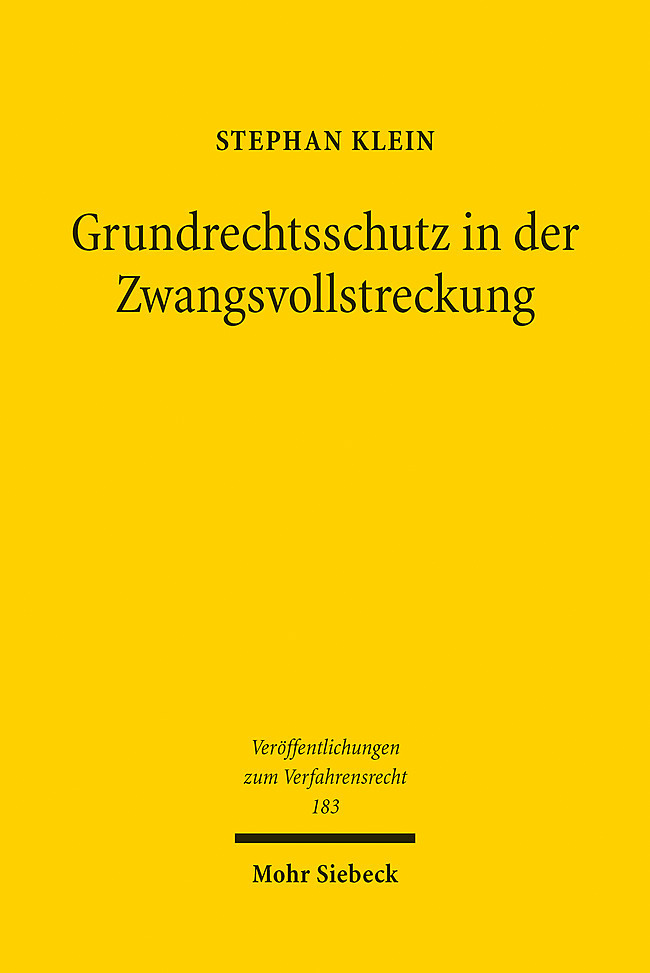 Grundrechtsschutz in der Zwangsvollstreckung main product photo