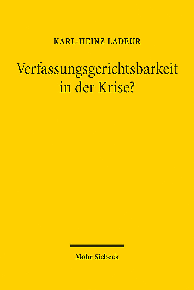 Verfassungsgerichtsbarkeit in der Krise? main product photo