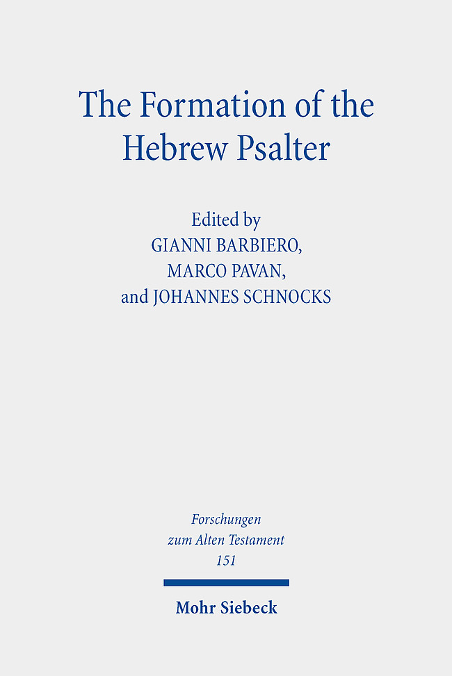 The Formation of the Hebrew Psalter main product photo