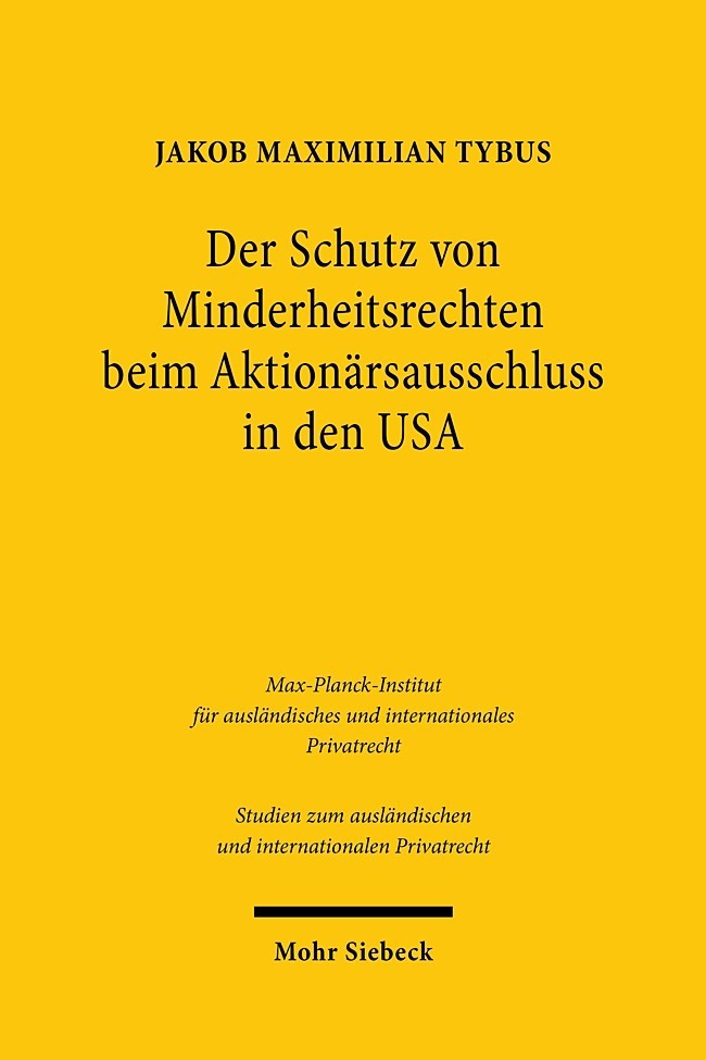 Der Schutz von Minderheitsrechten beim Aktionärsausschluss in den USA main product photo