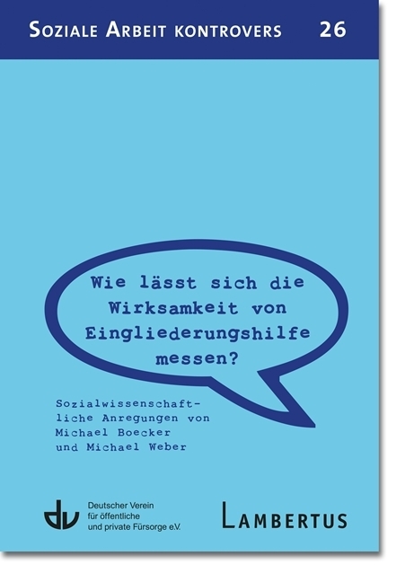 Wie lässt sich die Wirksamkeit von Eingliederungshilfe messen? (SAK 26) main product photo
