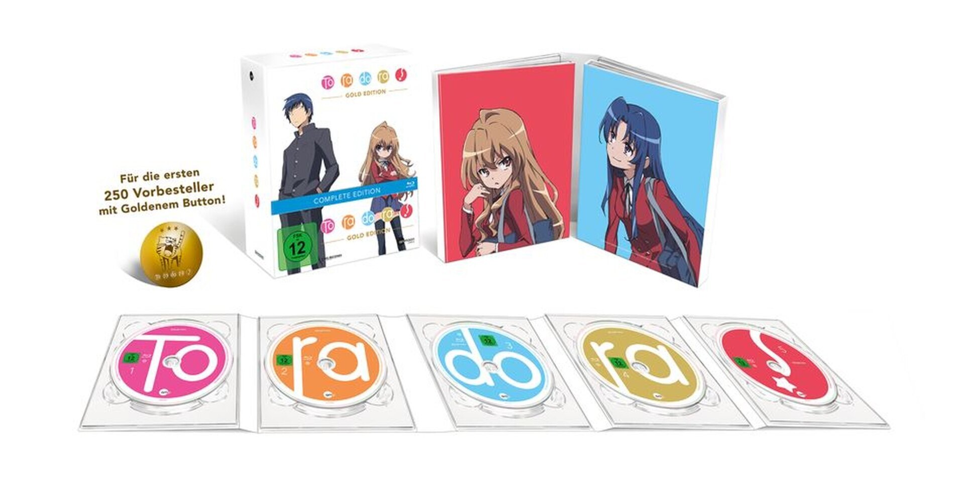 Toradora! Gold Edition - Komplettbox, 5 DVD main product photo