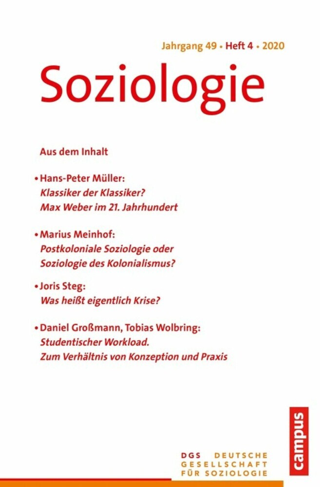 Soziologie 4/2020 main product photo