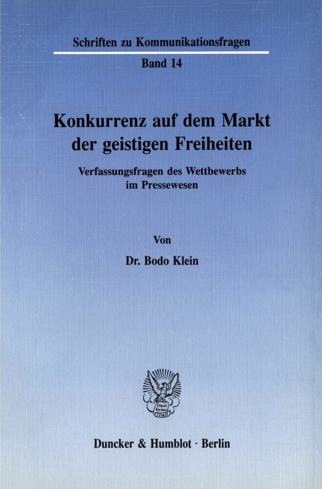 Konkurrenz auf dem Markt der geistigen Freiheiten. main product photo