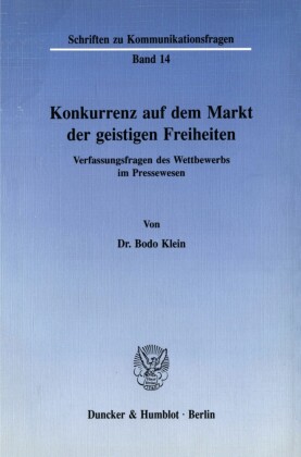 Konkurrenz auf dem Markt der geistigen Freiheiten.