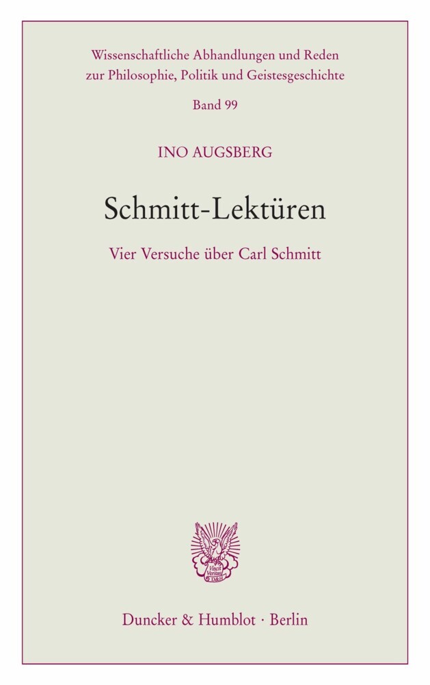 Schmitt-Lektüren. main product photo
