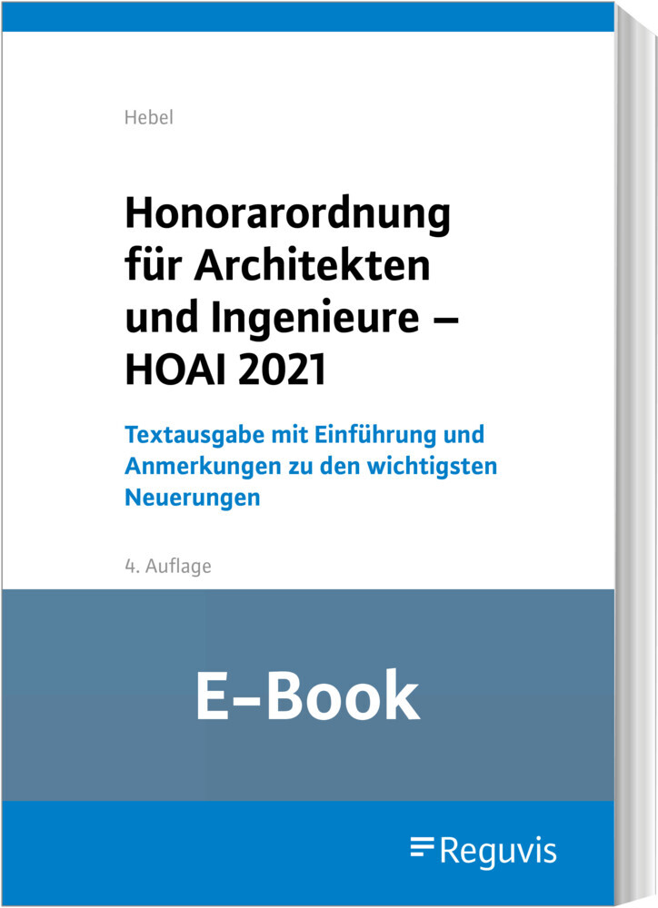 Honorarordnung für Architekten und Ingenieure - HOAI 2021 (E-Book) main product photo