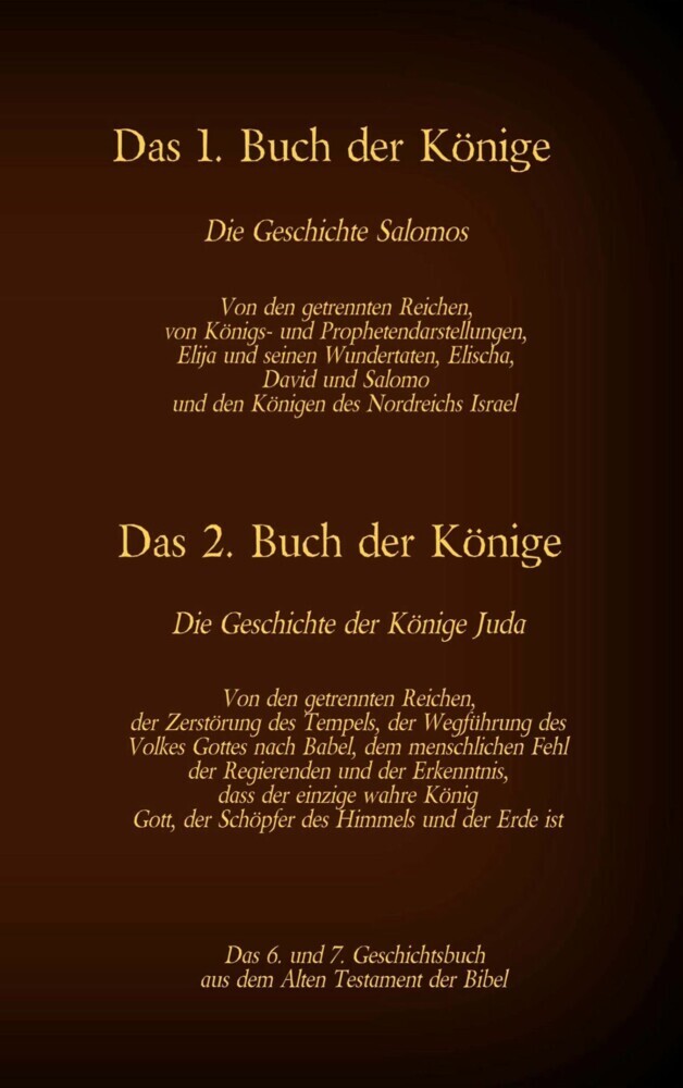 Das 6. und 7. Geschichtsbuch aus dem Alten Testament der Bibel main product photo
