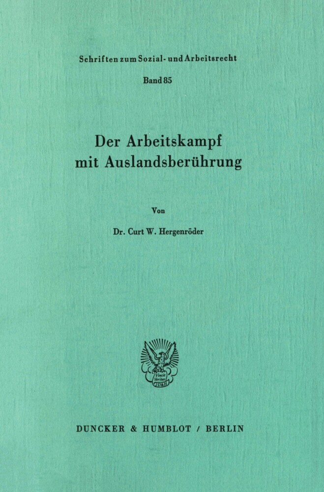 Der Arbeitskampf mit Auslandsberührung. main product photo