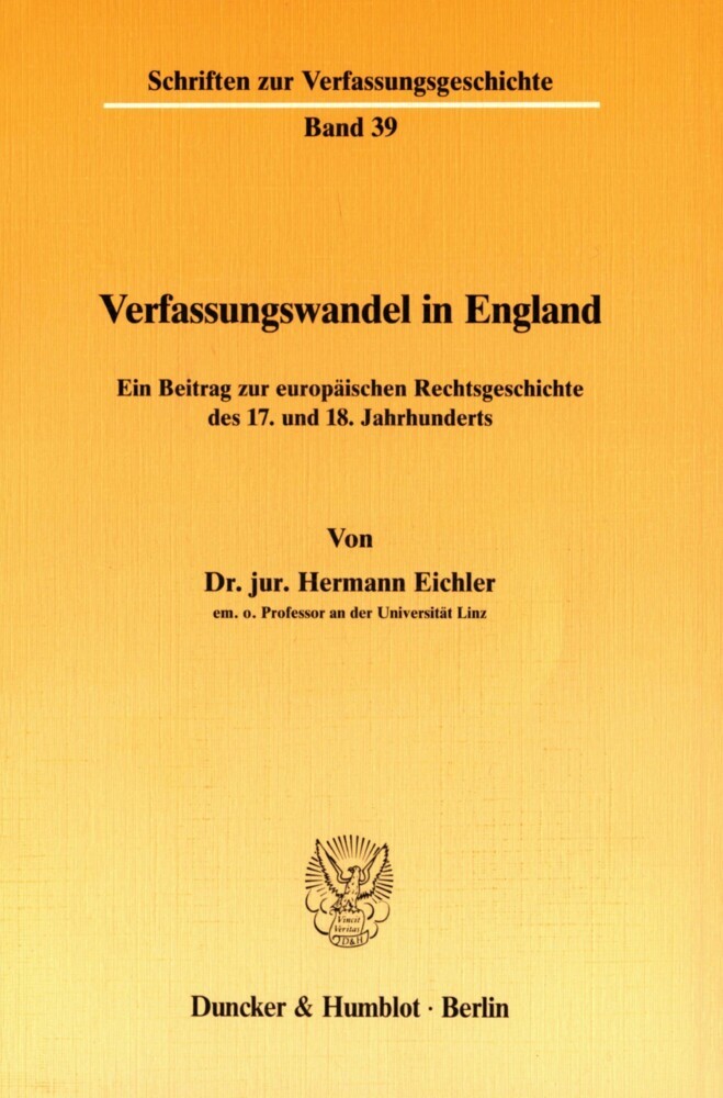 Verfassungswandel in England. main product photo