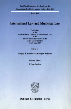 International Law and Municipal Law.